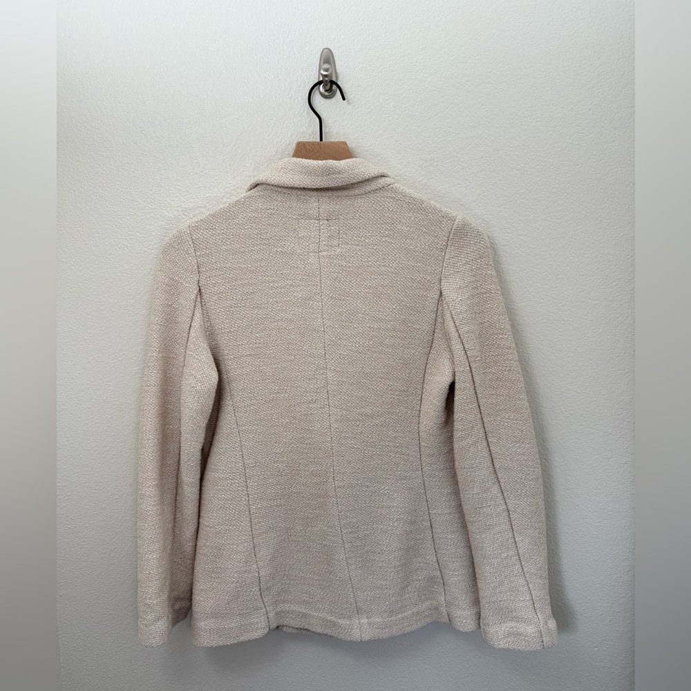 ANTHROPOLOGIE X SANCTUARY Bryce Knit Blazer Beige Neutral XS - Picture 6 of 11